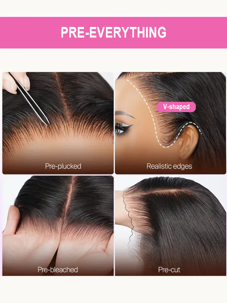 Victoria 13x4 Lace Front Wig Straight Glueless Human Hair Wigs