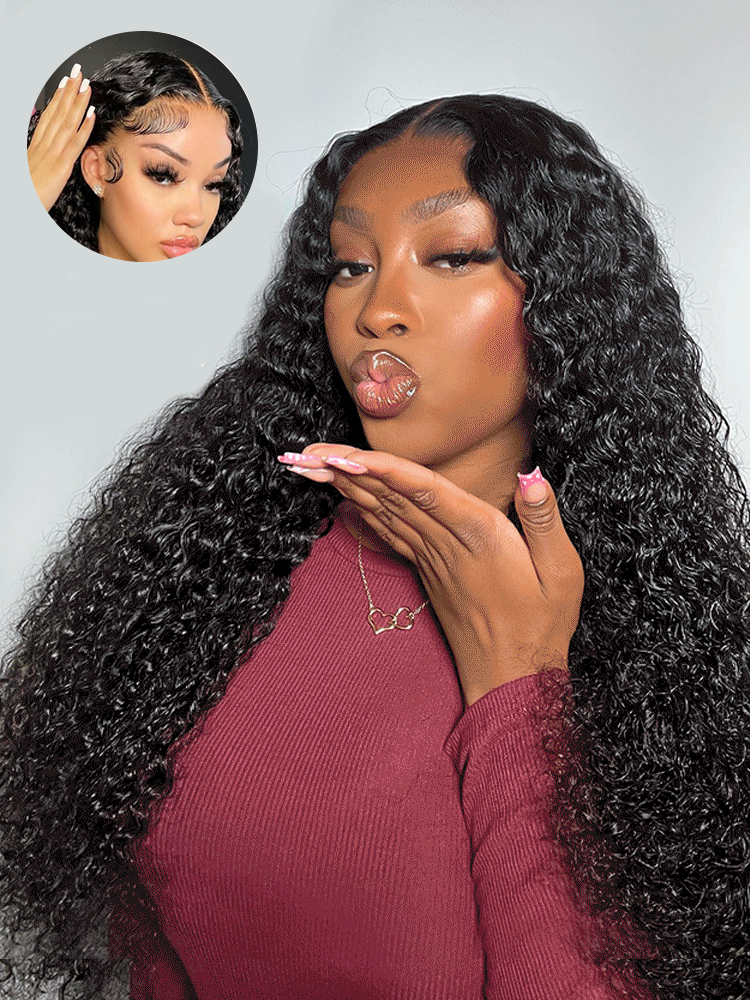 Ava Deep Wave 13x6 Lace front Wig Human Hair Glueless Wigs