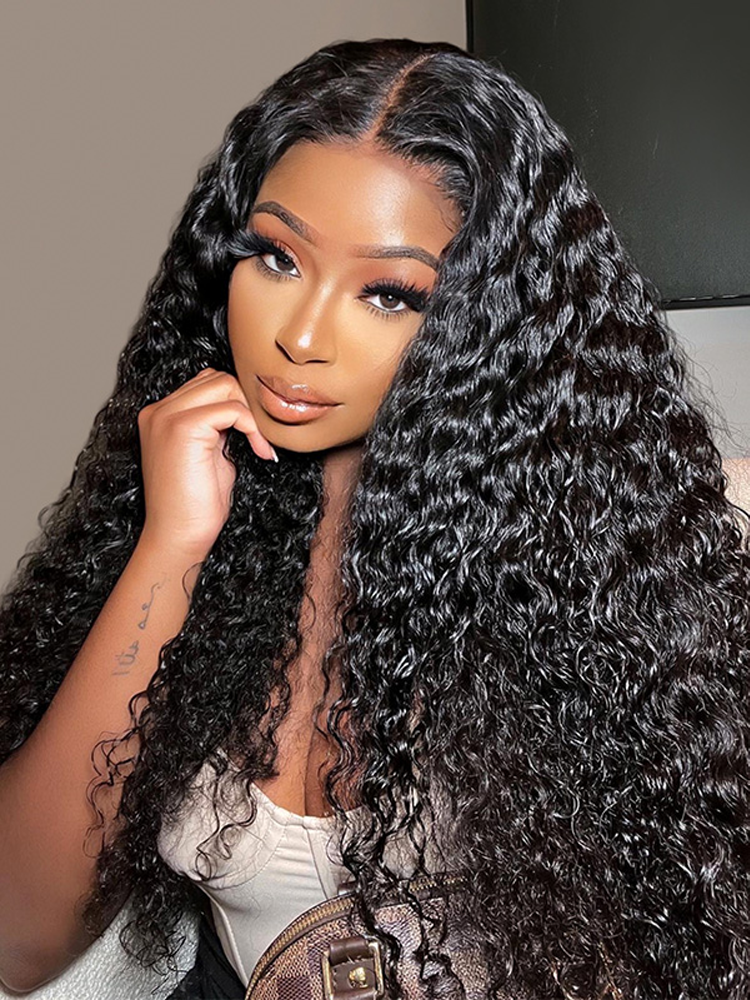 Claire 13x6 Water Wave Lace front Wig Human Hair Glueless Wigs