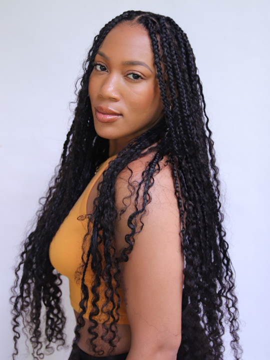 Zara Boho Burmese Curl Bulk Human Hair Braiding Extensions