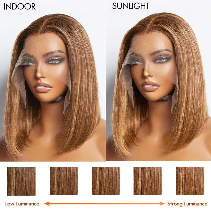 Tahlia 13x6 P4/27 Straight Bob Wigs 200% Density Pre-Plucked Glueless Lace Front Wigs Human Hair 5x5 13x4 Short Bob Wigs-wigflash