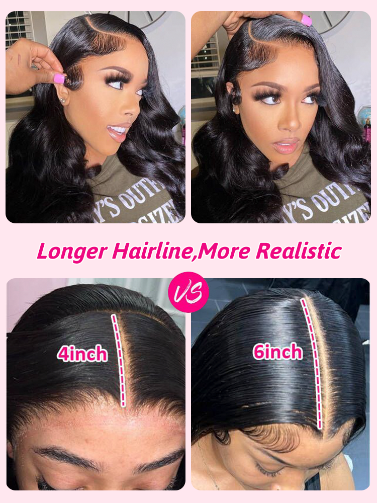 Olivia 13x6 Lace Front Body Wave Wig Glueless Wig Human Hair