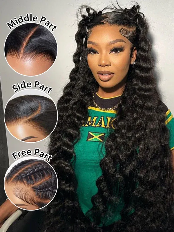 Freya Bleached Knots Glueless Loose Deep Wave Wig 13x4 13x6 Lace Front Human Hair Wigs With Drawstring Pre Plucked