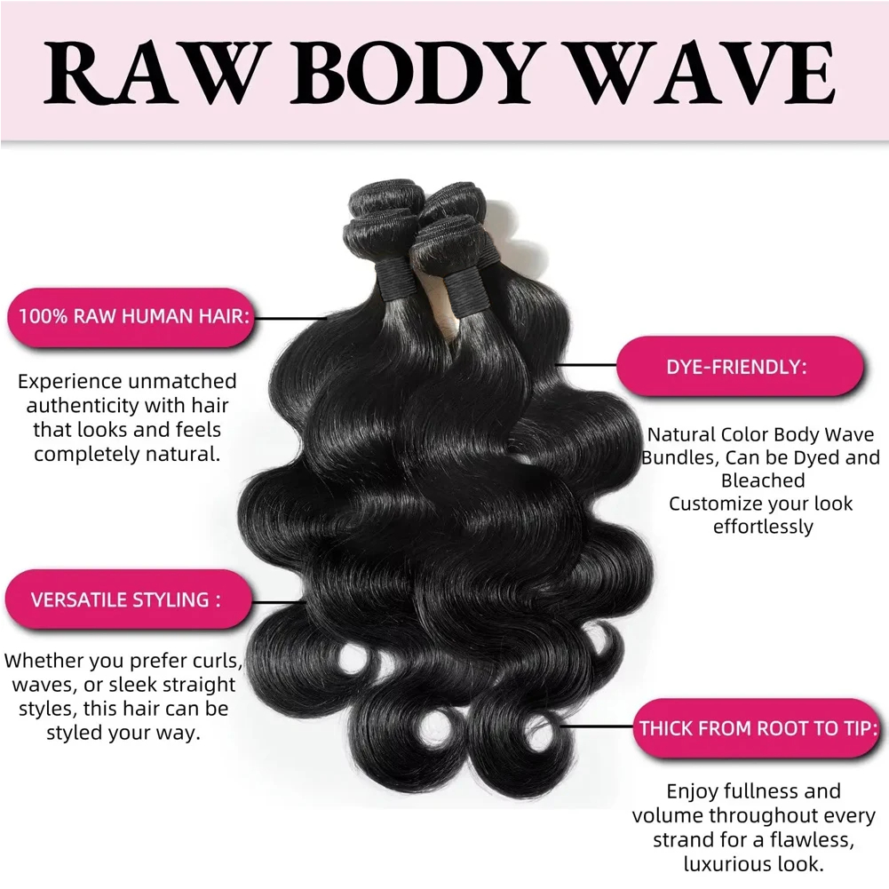Genesis Body Wave Bundles 100% Virgin Human Hair Bundles