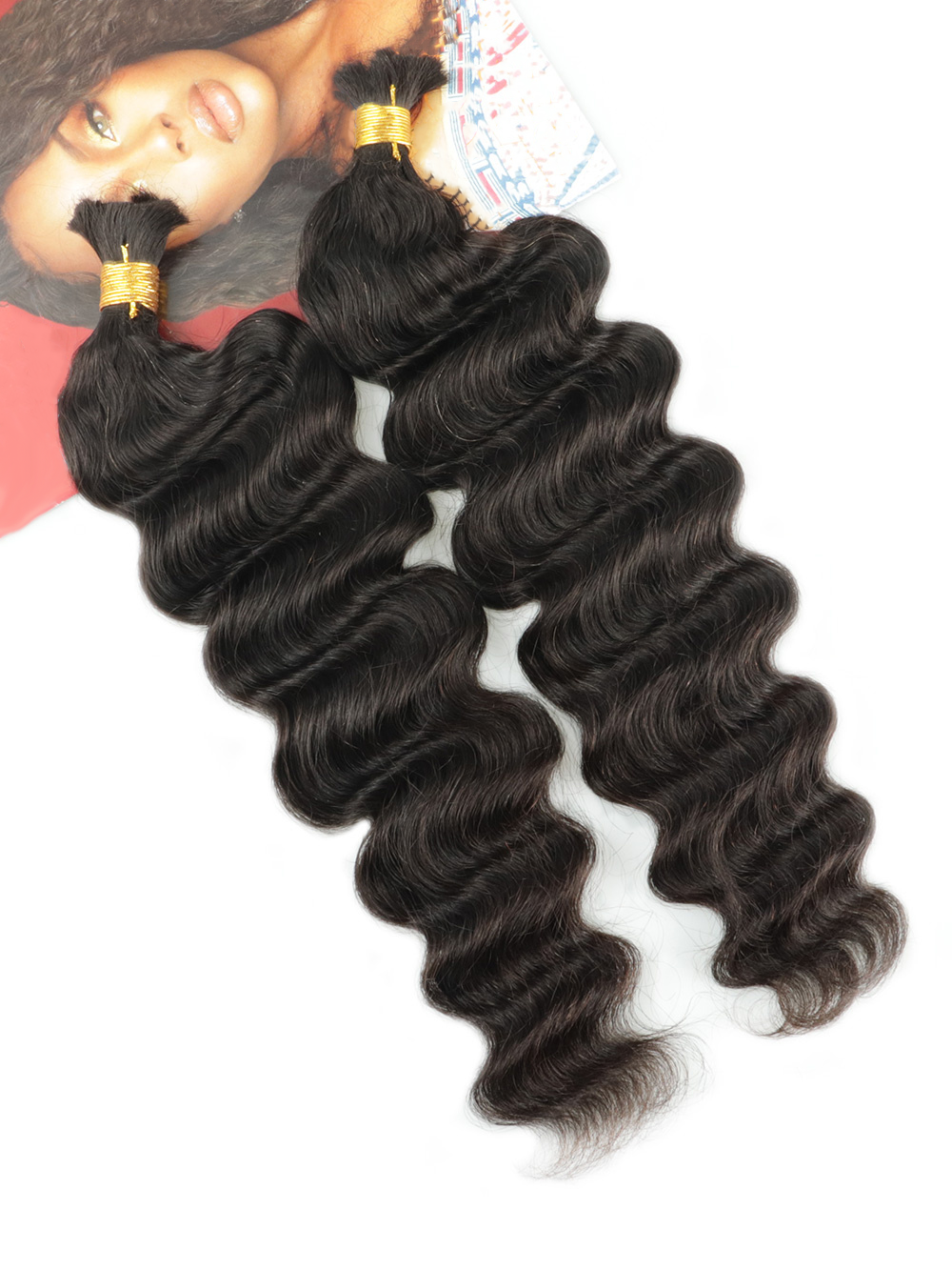 Ada Boho Loose Deep Wave Bulk Human Hair Braiding Extensions