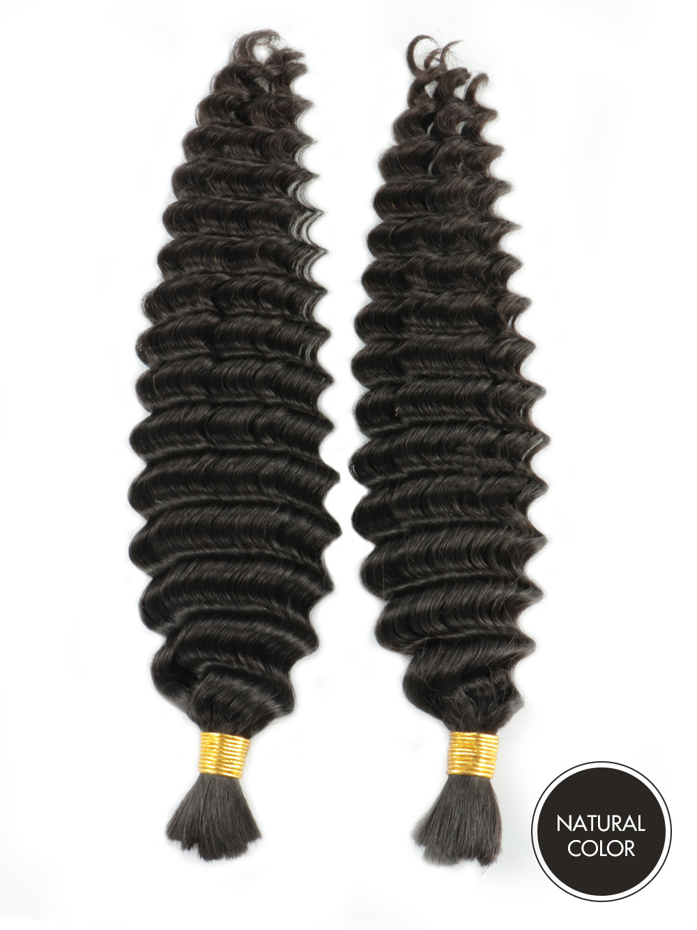 Leah 100% Brazilian Virgin Hair Boho Deep Wave Bulk for Braiding Extensions