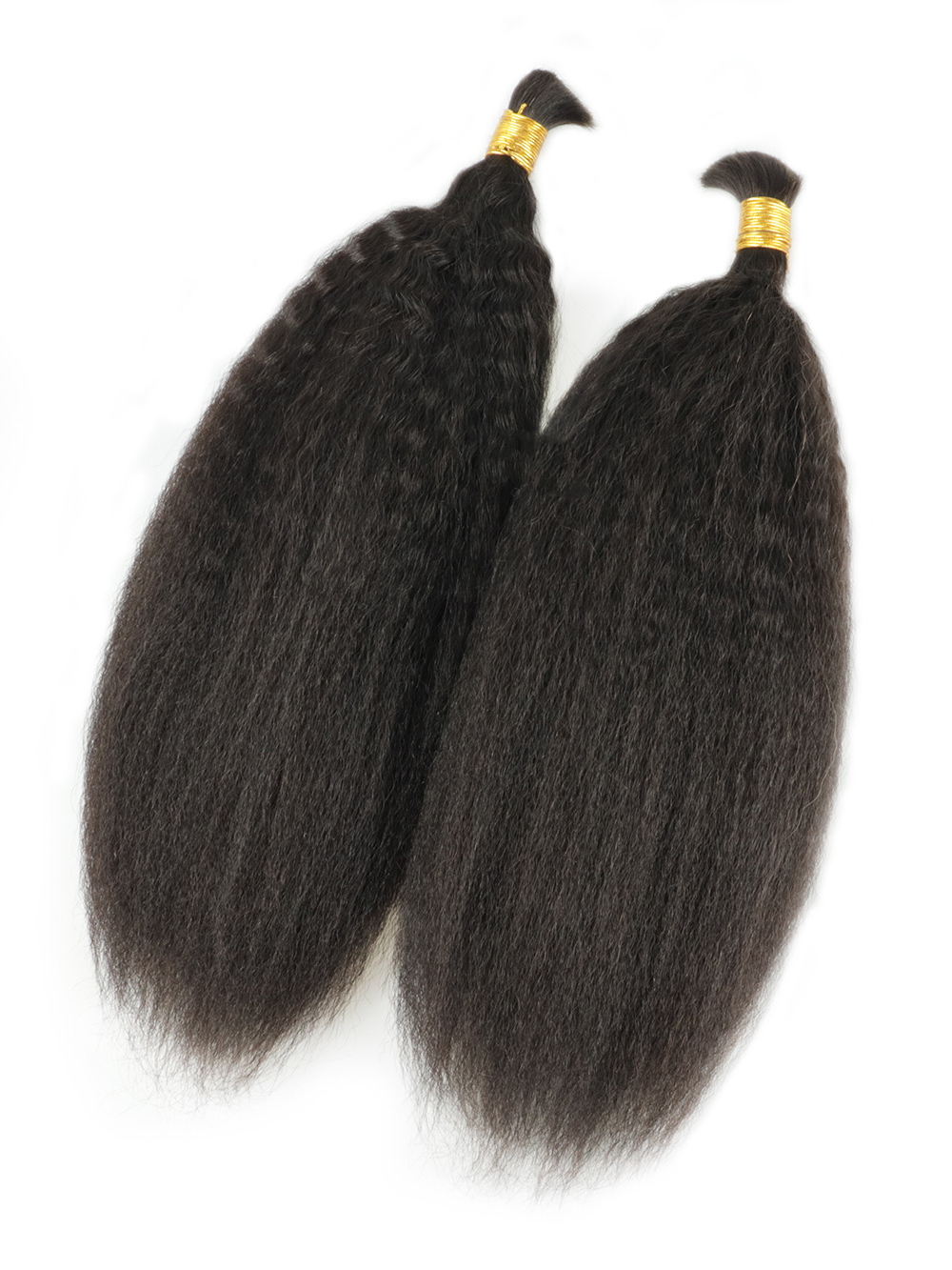 Quinn Boho Kinky Straight Bulk Human Hair Braiding Extensions