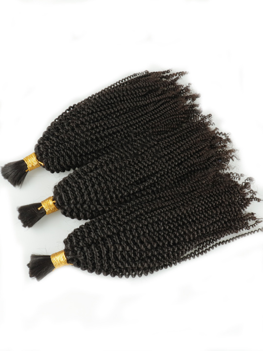 Ruby 100% Brazilian Virgin Hair Boho Twist curl Bulk for Braiding Extensions