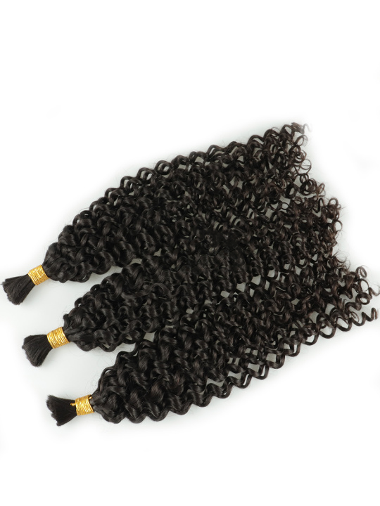Iris 100% Brazilian Virgin Hair Boho Spanish Curl Bulk for Braiding Extensions