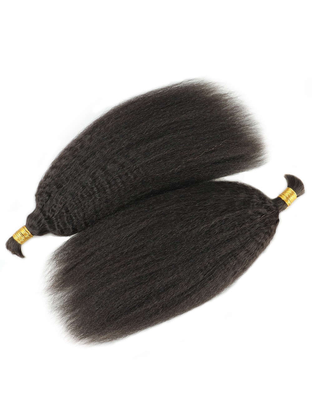 Quinn Boho Kinky Straight Bulk Human Hair Braiding Extensions