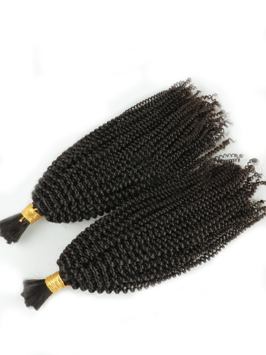 Ruby 100% Brazilian Virgin Hair Boho Twist curl Bulk for Braiding Extensions