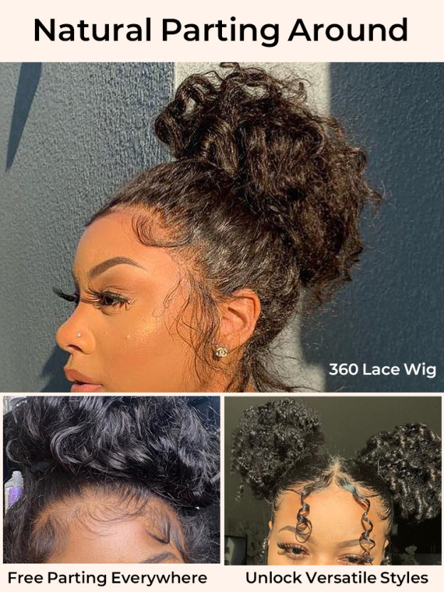 Yara Deep Wave 360 Full Lace Frontal Wigs Pre Plucked Bleached Knots with Drawstring Glueless Wigs 