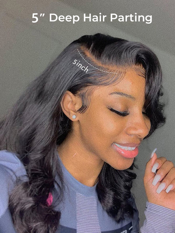 Margo 13x6 Side Part Bob Wig Body Wave Customized 5x5 13x4 Lace Front Wig Glueless Human Hair Wigs Pre Plucked-wigflash