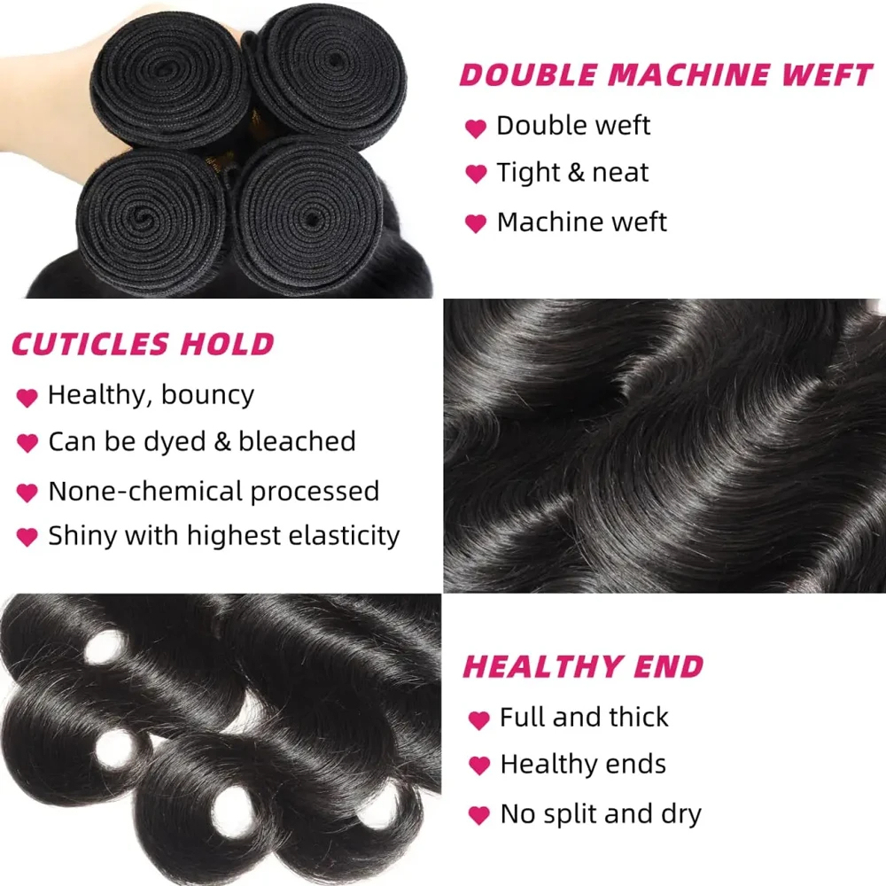 Genesis Body Wave Bundles 100% Virgin Human Hair Bundles