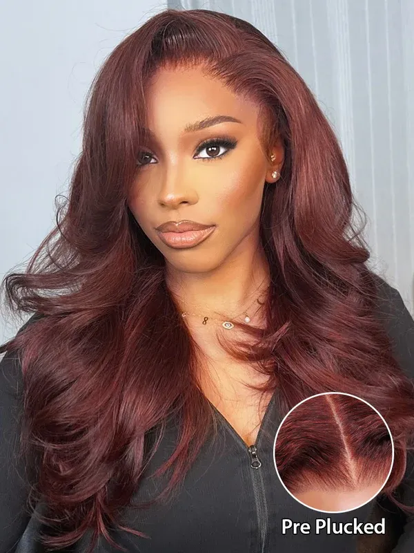 Gale Ginger Body Wave Wigs Reddish Brown Honey Blonde Colored Wigs Red 13x4 Lace Front Human Hair Wigs 