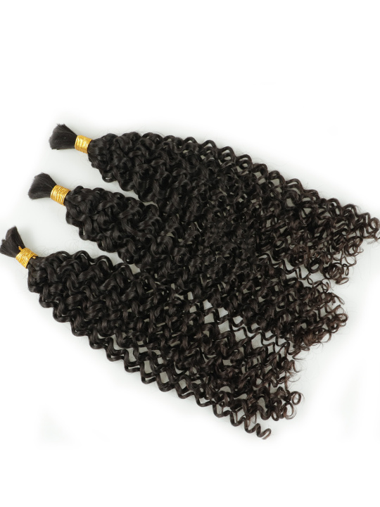 Iris 100% Brazilian Virgin Hair Boho Spanish Curl Bulk for Braiding Extensions