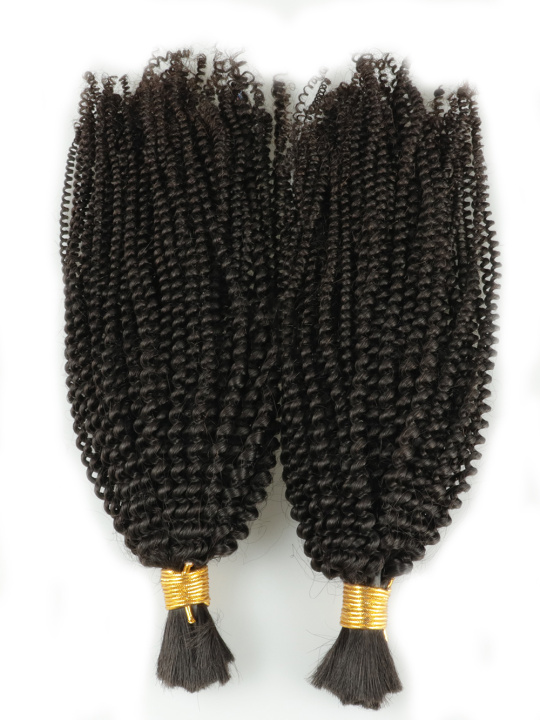 Ruby 100% Brazilian Virgin Hair Boho Twist curl Bulk for Braiding Extensions