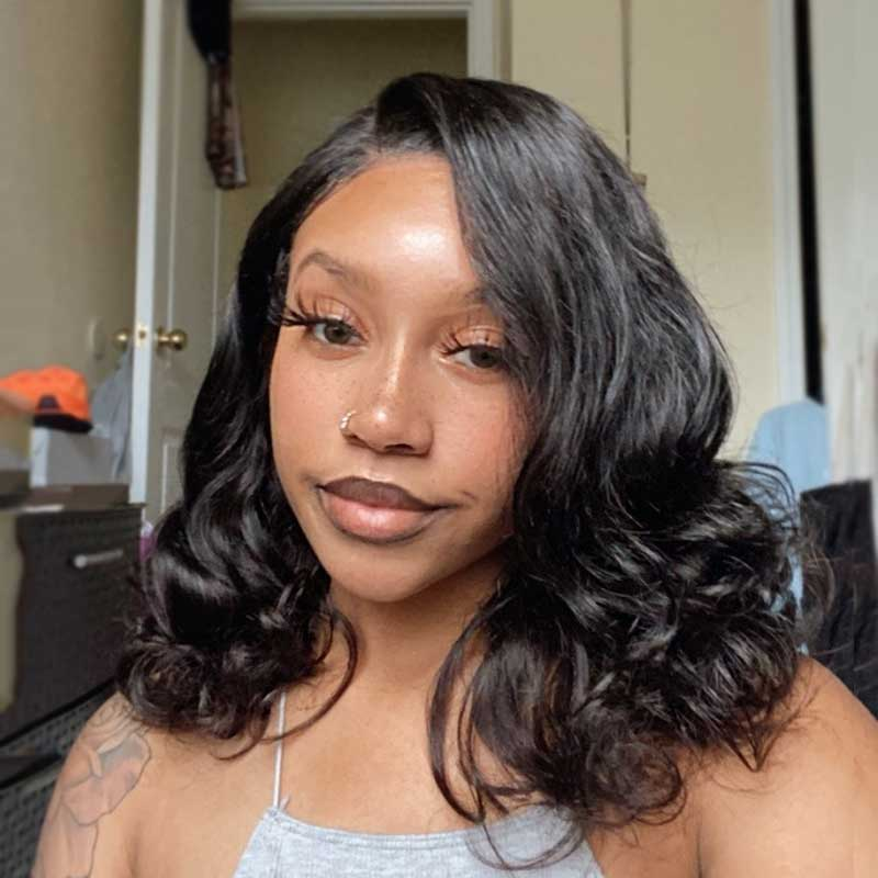 Margo 13x6 Side Part Bob Wig Body Wave Customized 5x5 13x4 Lace Front Wig Glueless Human Hair Wigs Pre Plucked-wigflash