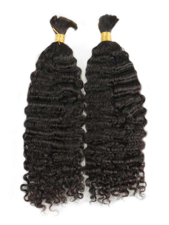 Zara Boho Burmese Curl Bulk Human Hair Braiding Extensions