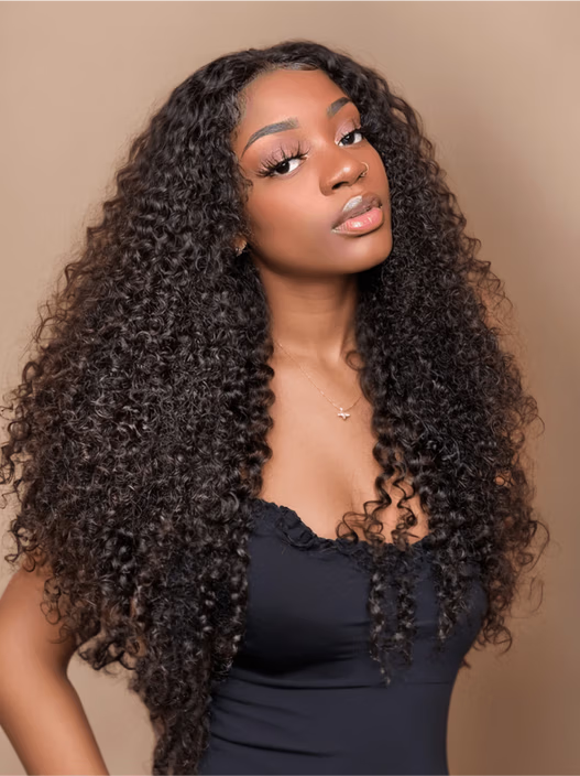 Camila Bleached Knots Glueless Curly Wig 13x6 Lace Front Human Hair Wigs With Drawstring Pre Plucked