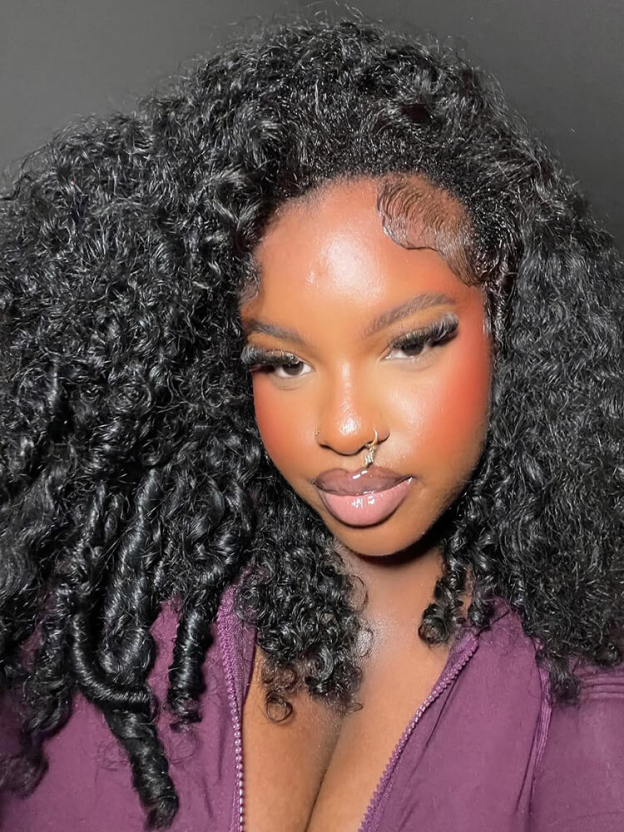 Sienna Burmese Curly Half Wig Glueless Wig Beginner Friendly