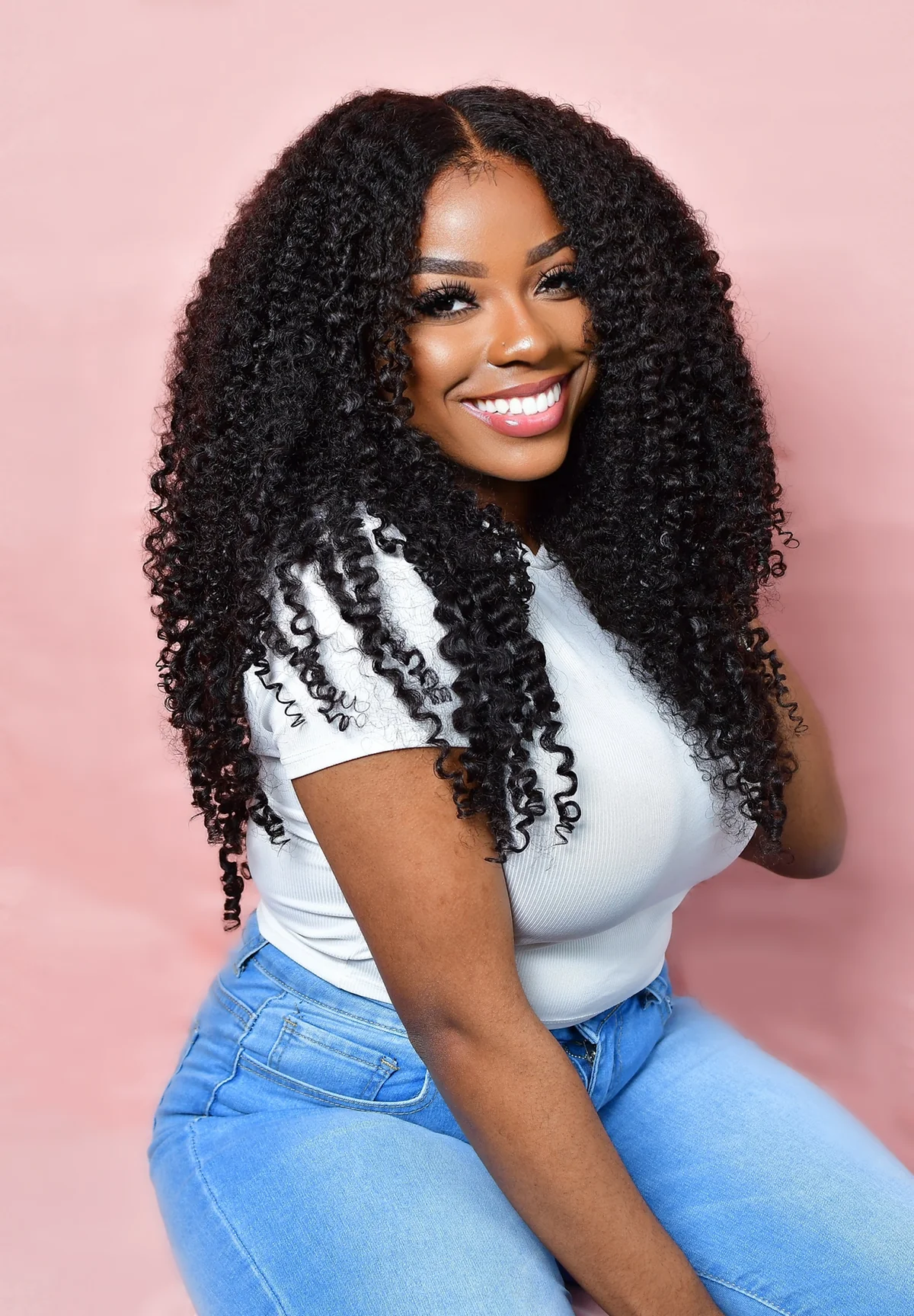 Everly 5x5 Kinky Curly Luxury Custom Wigs