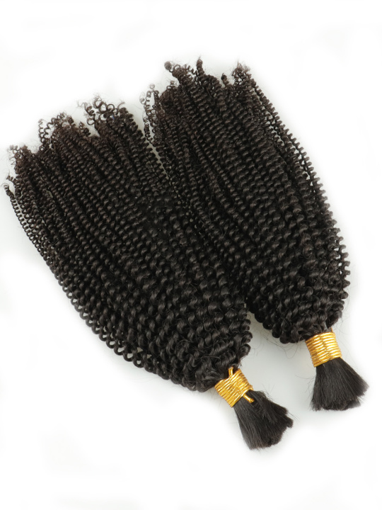 Ruby 100% Brazilian Virgin Hair Boho Twist curl Bulk for Braiding Extensions