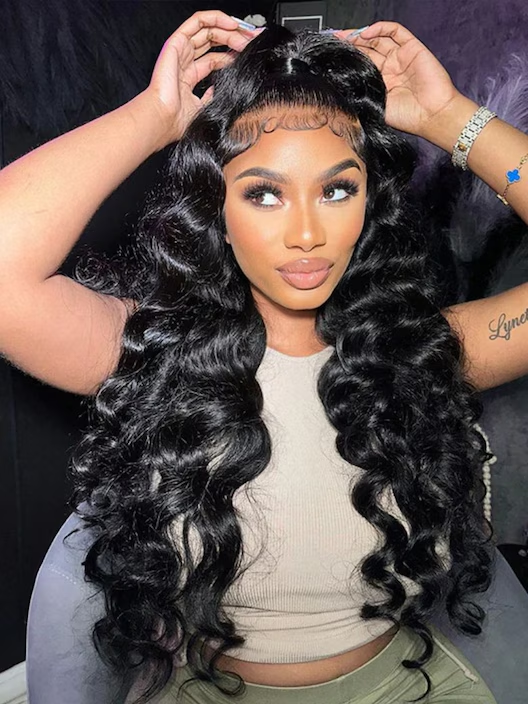 Maya Loose Deep Wave 13x6 Lace front Wig Human Hair Glueless Wigs