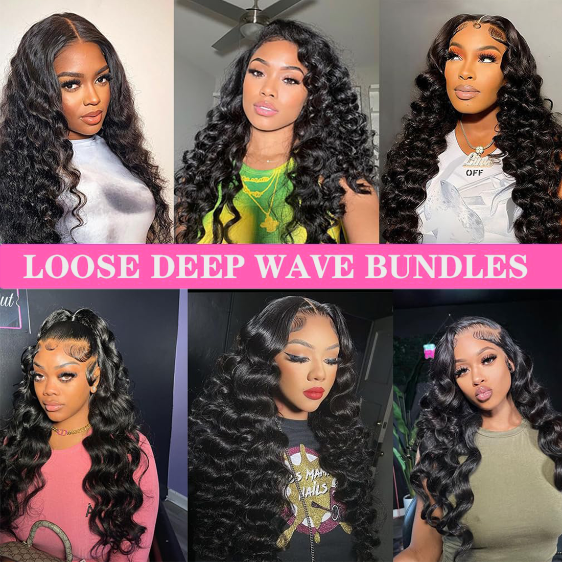 Serenity Loose Deep Wave Bundles 100% Virgin Human Hair Bundles