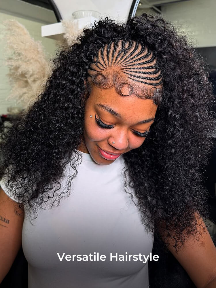 Sienna Burmese Curly Half Wig Glueless Wig Beginner Friendly