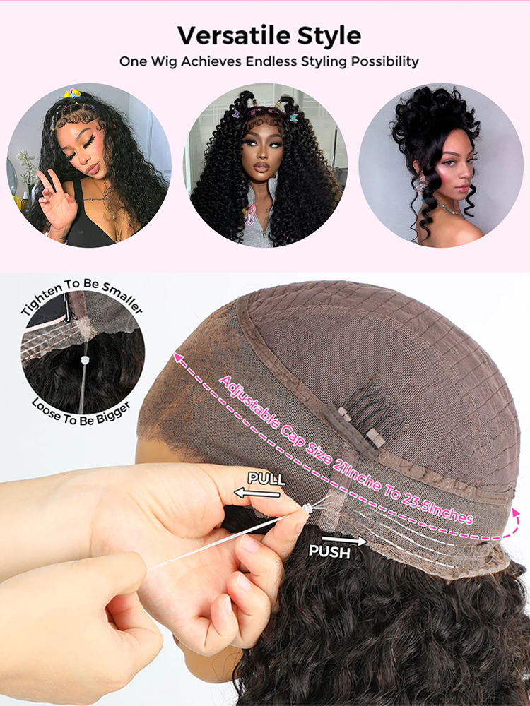 Anya Body Wave 360 Full Lace Frontal Wigs Pre Plucked Bleached Knots with Drawstring Glueless Wigs