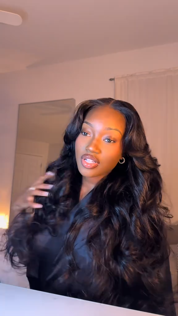 Olivia 13x6 Body Wave Lace Front Wigs Human Hair Transparent Lace Frontal Human Hair Wigs for Women Glueless Wigs Pre Plucked