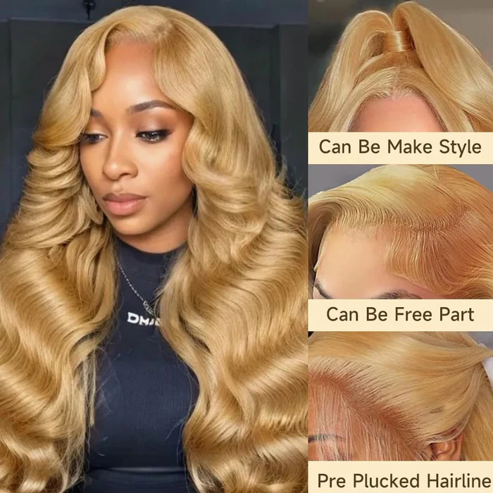 Amber #27 Body Wave 13x6 Lace Front Human Hair Wigs