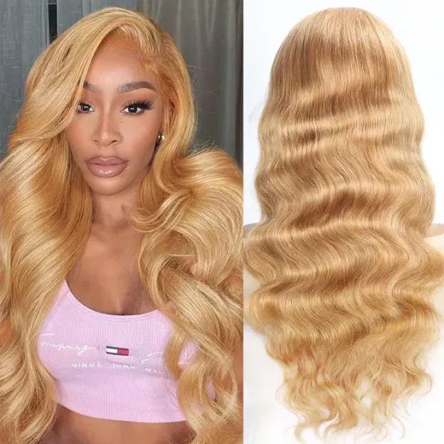 Amber #27 Body Wave 13x6 Lace Front Human Hair Wigs