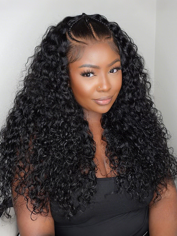 Claire 13x6 Water Wave Lace front Wig Human Hair Glueless Wigs