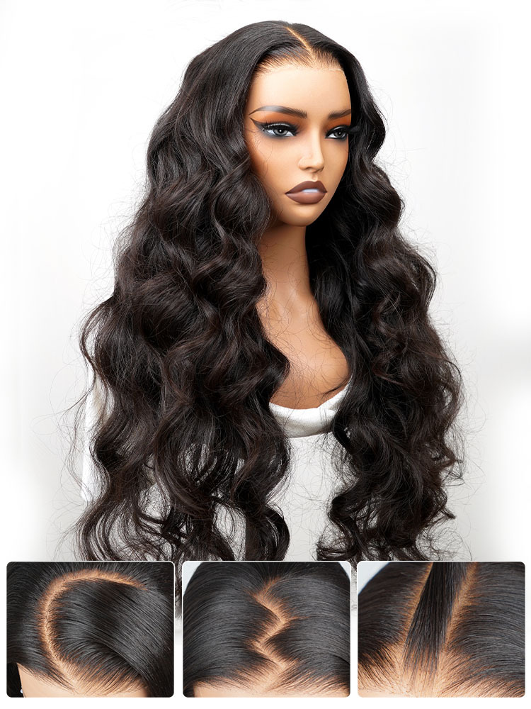 Diana Bleached Knots Glueless Body Wave Wig 13x6 Lace Front Human Hair Wigs With Drawstring Pre Plucked