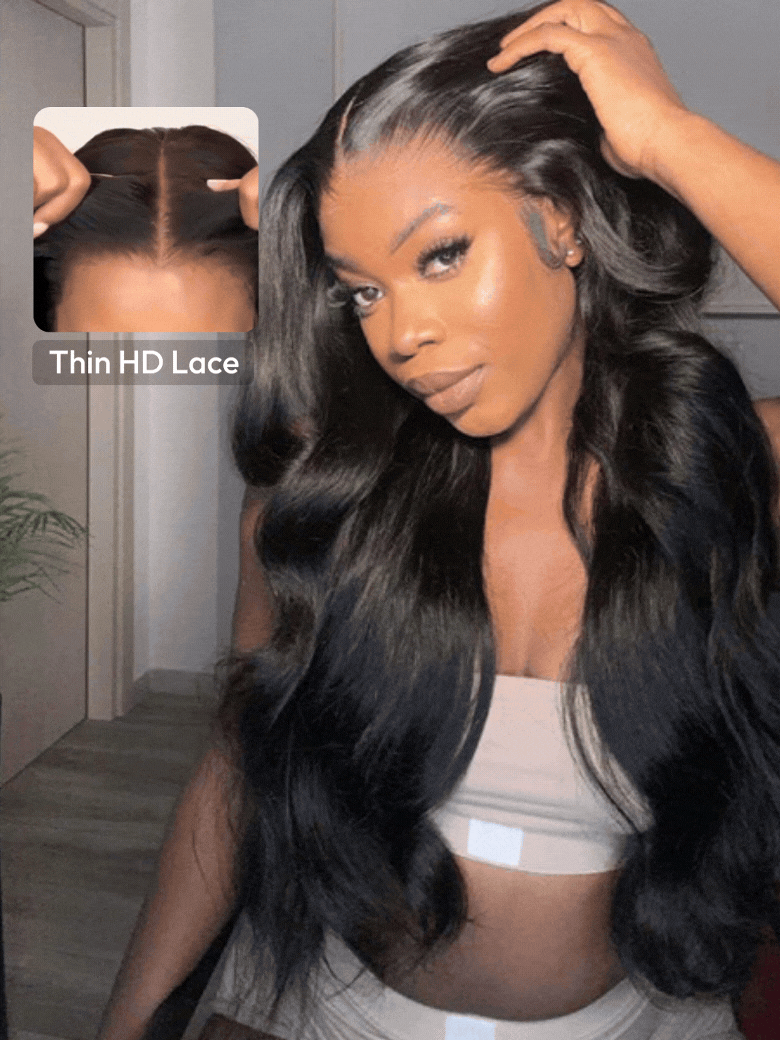 Diana Bleached Knots Glueless Body Wave Wig 13x6 Lace Front Human Hair Wigs With Drawstring Pre Plucked