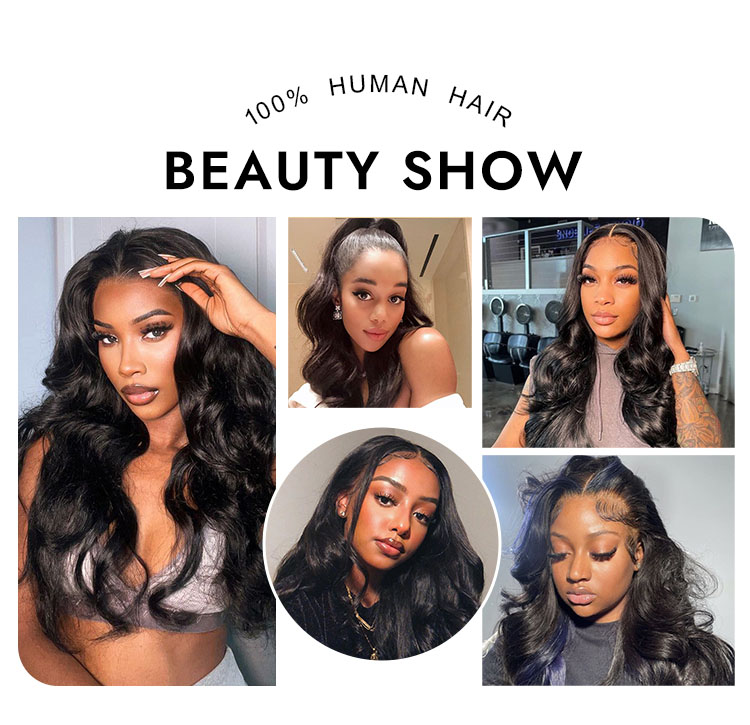 Emma 5x5 Body Wave Ready to Go Glueless Human Hair Wigs Pre Bleached Lace Closure Wig with Drawstring-wigflash