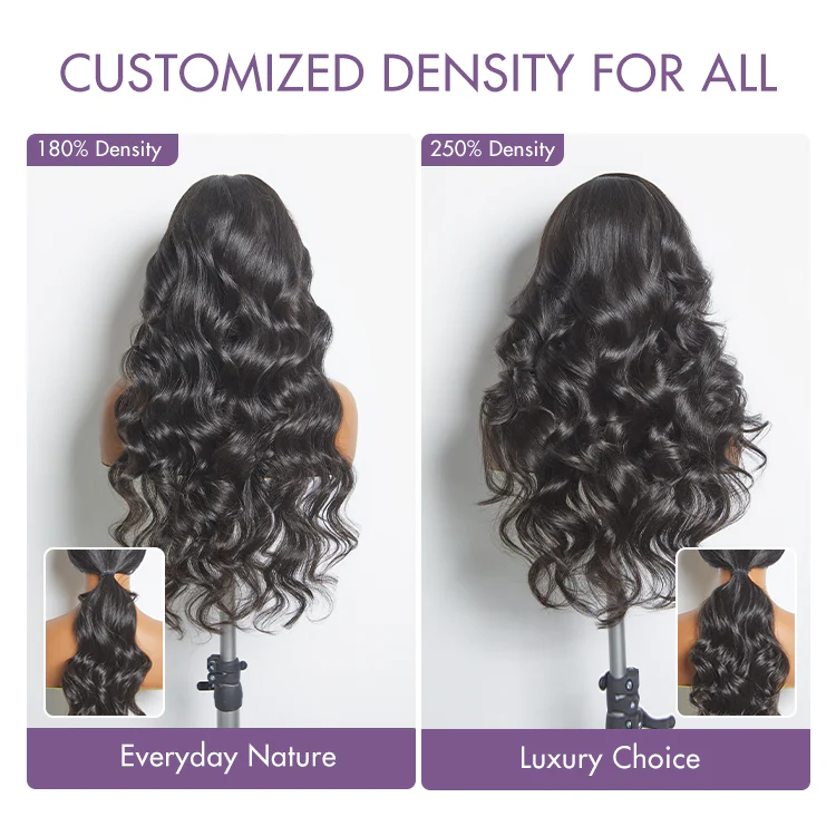 Diana Bleached Knots Glueless Body Wave Wig 13x6 Lace Front Human Hair Wigs With Drawstring Pre Plucked