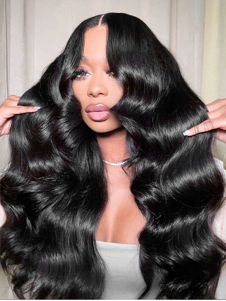 Diana Bleached Knots Glueless Body Wave Wig 13x6 Lace Front Human Hair Wigs With Drawstring Pre Plucked