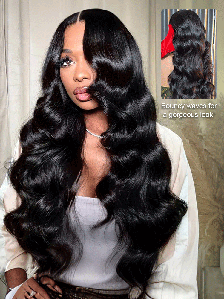 Diana Bleached Knots Glueless Body Wave Wig 13x6 Lace Front Human Hair Wigs With Drawstring Pre Plucked