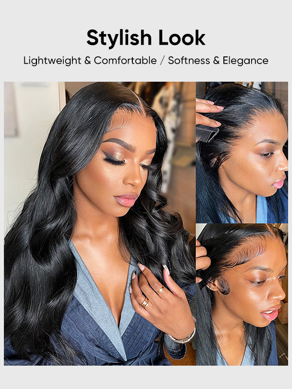 Diana Bleached Knots Glueless Body Wave Wig 13x6 Lace Front Human Hair Wigs With Drawstring Pre Plucked