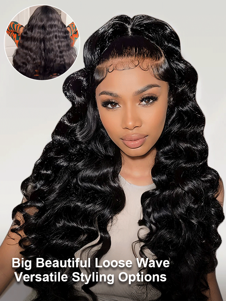 Freya Bleached Knots Glueless Loose Deep Wave Wig 13x4 13x6 Lace Front Human Hair Wigs With Drawstring Pre Plucked