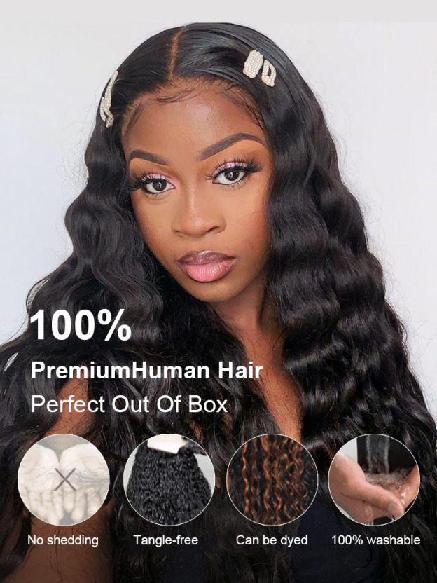Freya Bleached Knots Glueless Loose Deep Wave Wig 13x4 13x6 Lace Front Human Hair Wigs With Drawstring Pre Plucked