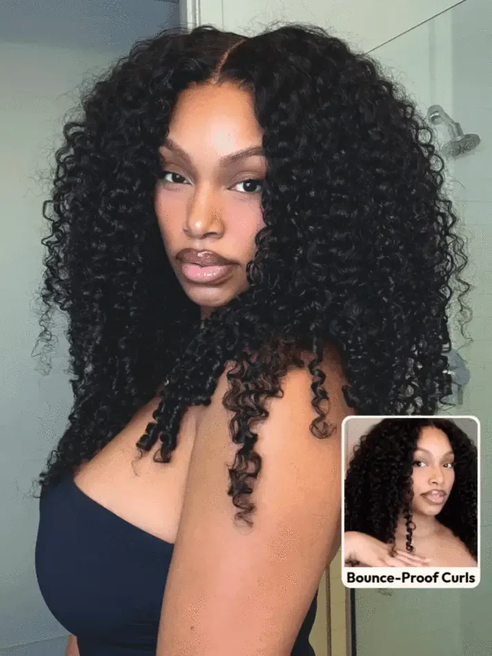 Harlow 13x6 Bleached Knots Glueless Burmese Curly Wig With Drawstring 250% Density Ready to Wear Wigs Human Hair Pre Plucked 13x4 Lace Front Wig