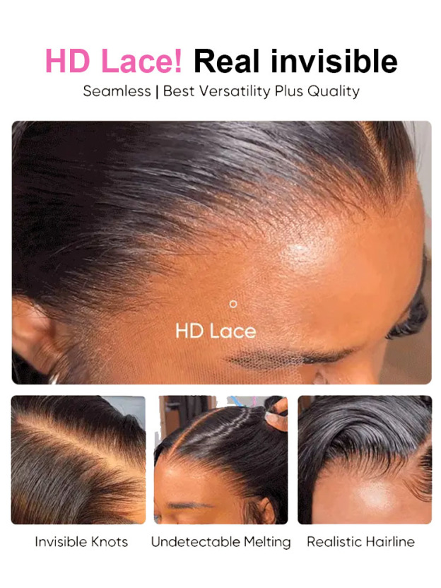 Holly 13x6 HD Lace Frontal Wigs 250% Density Bleached Knots Burmese Curly Glueless Human Hair Wigs Pre Plucked