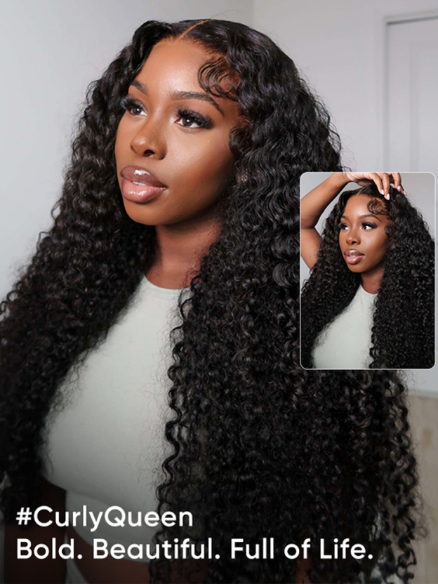 Ivy 13x6 Lace front Wig Curly Human Hair Wigs Glueless Wigs