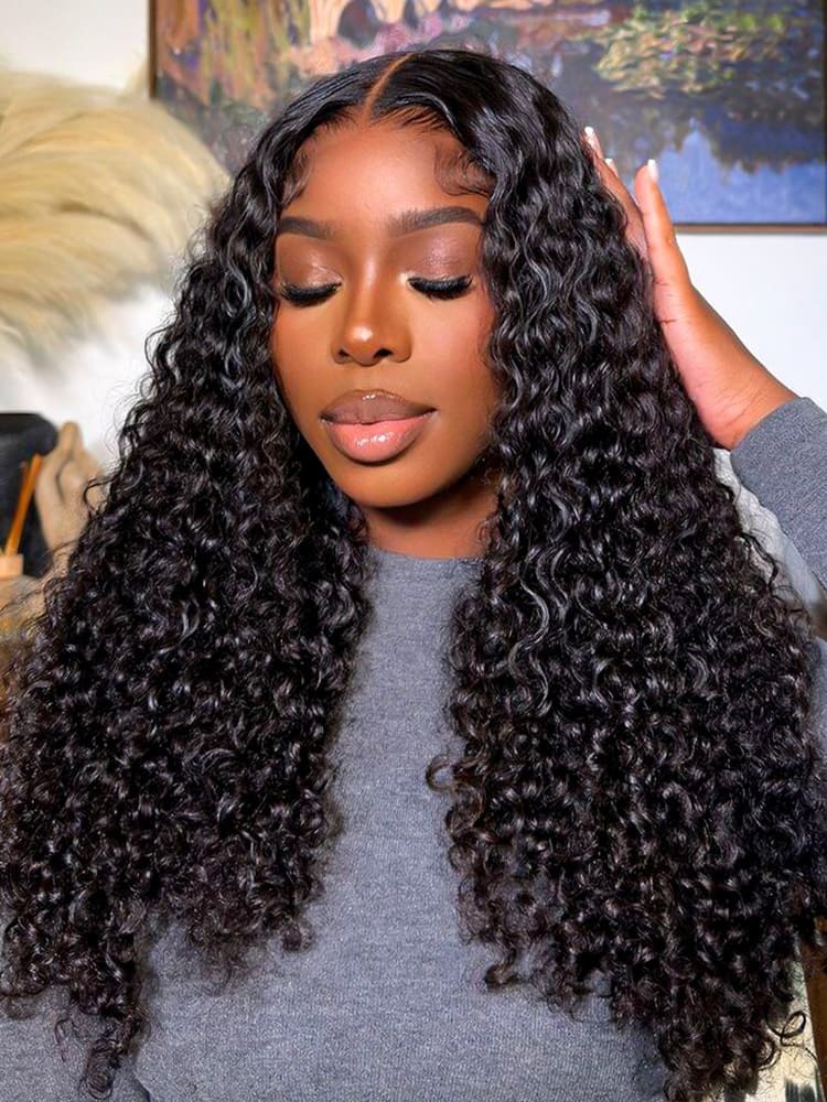 Ivy 13x6 Lace front Wig Curly Human Hair Wigs Glueless Wigs