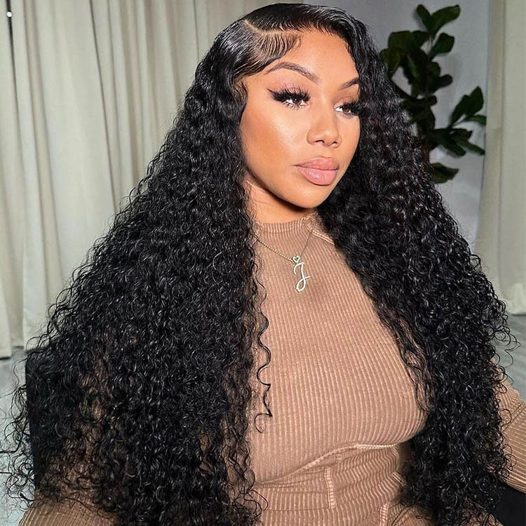 Ivy 13x6 Lace front Wig Curly Human Hair Wigs Glueless Wigs