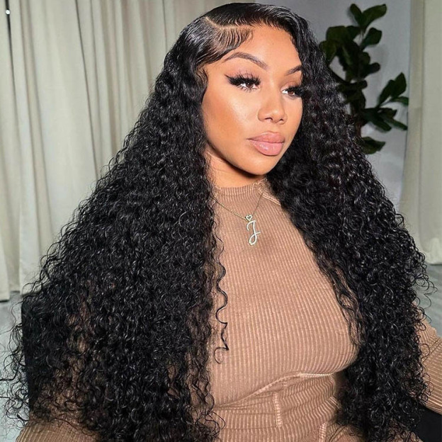 Ivy 13x6 Lace front Wig Curly Human Hair Wigs Glueless Wigs